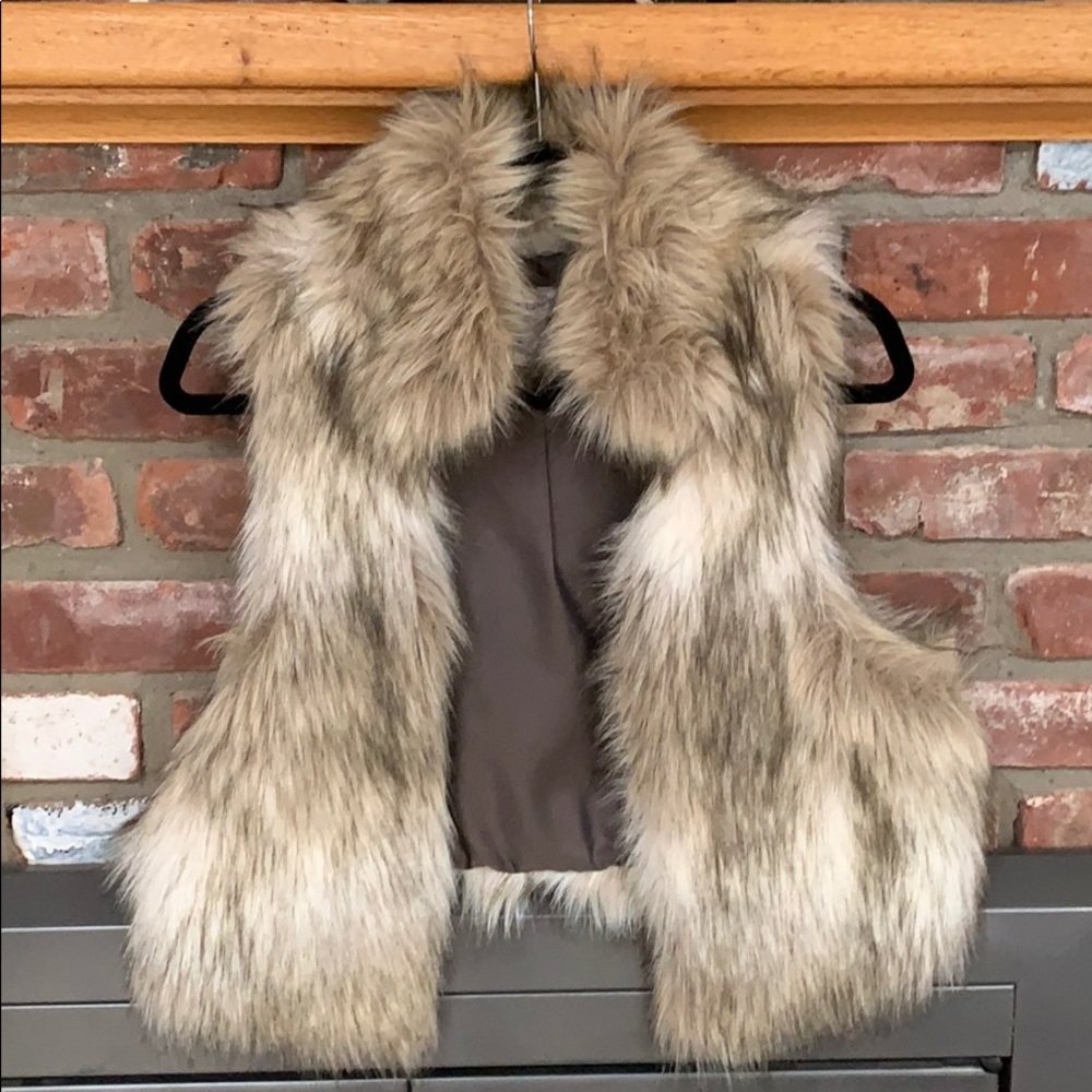 Ann Taylor Loft Furry vest